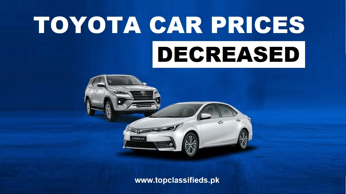 Toyota Car Prices Decreased
