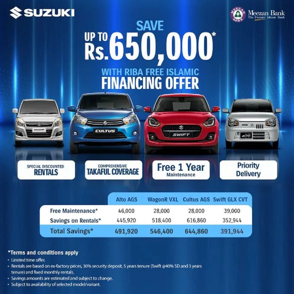 Pak Suzuki Islamic Finance Offer