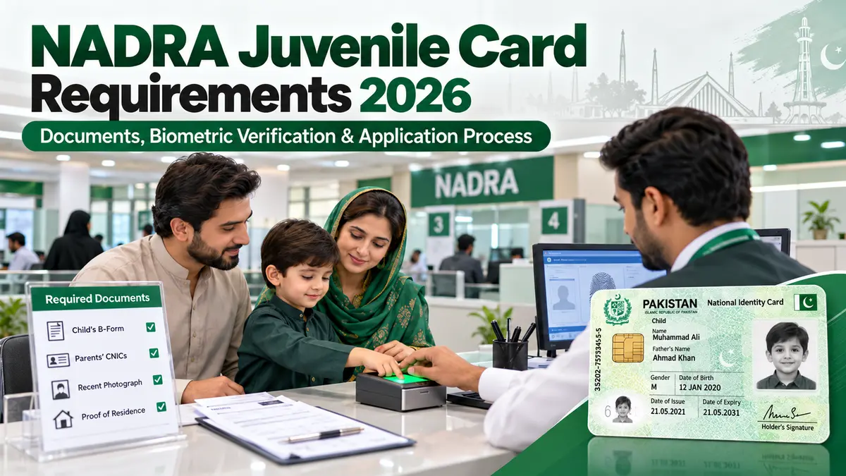NADRA Juvenile Card Requirements 2026