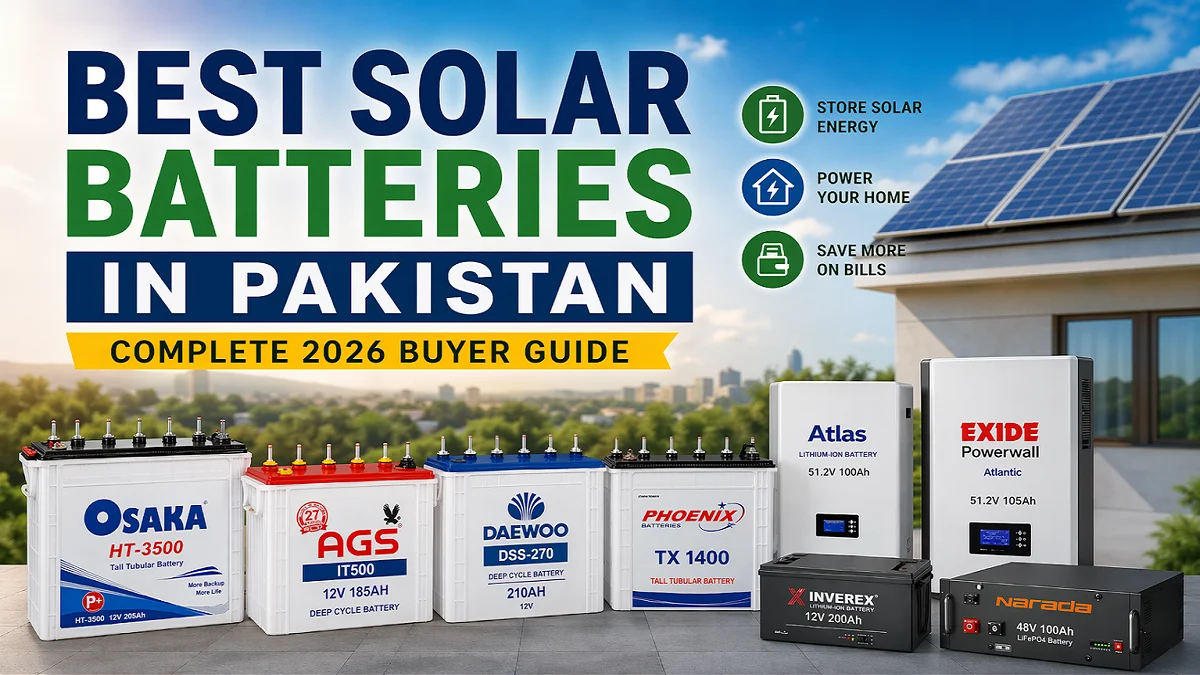 Top Solar Batteries in Pakistan – Guide to Choose the Best