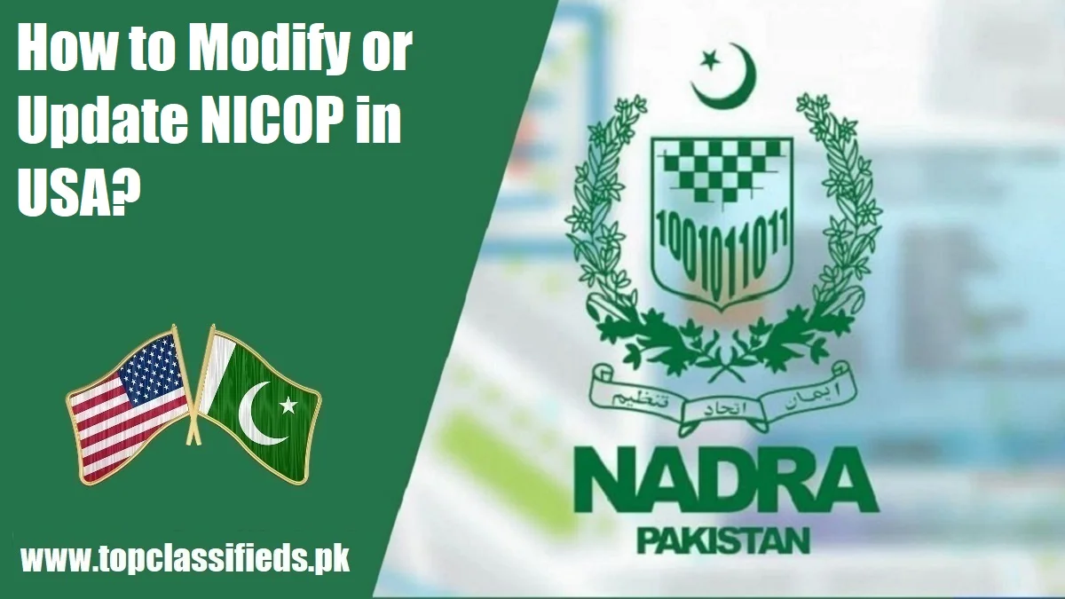 How to Modify or Update NICOP in USA