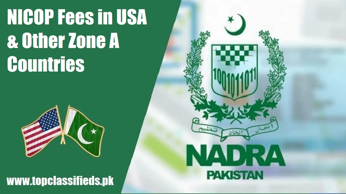 NICOP Fees in USA & Other Zone A Countries