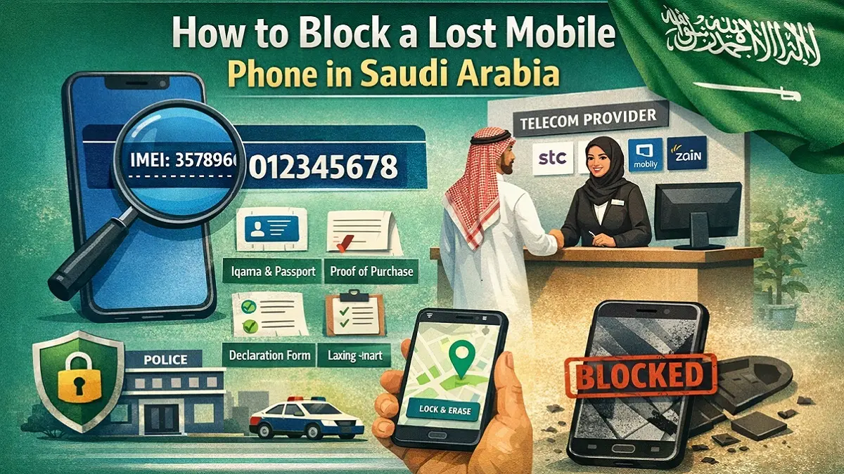 How to block a lost mobile phone in Saudi Arabia