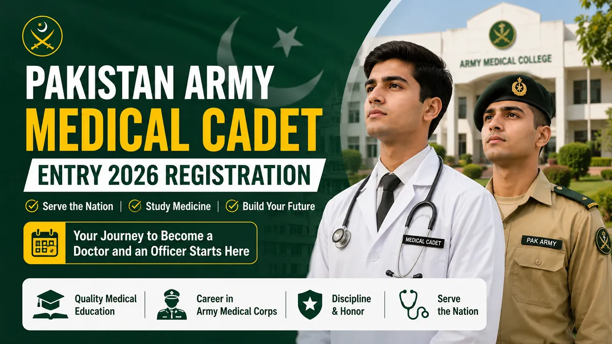 Pakistan Army Medical Cadet Entry 2026