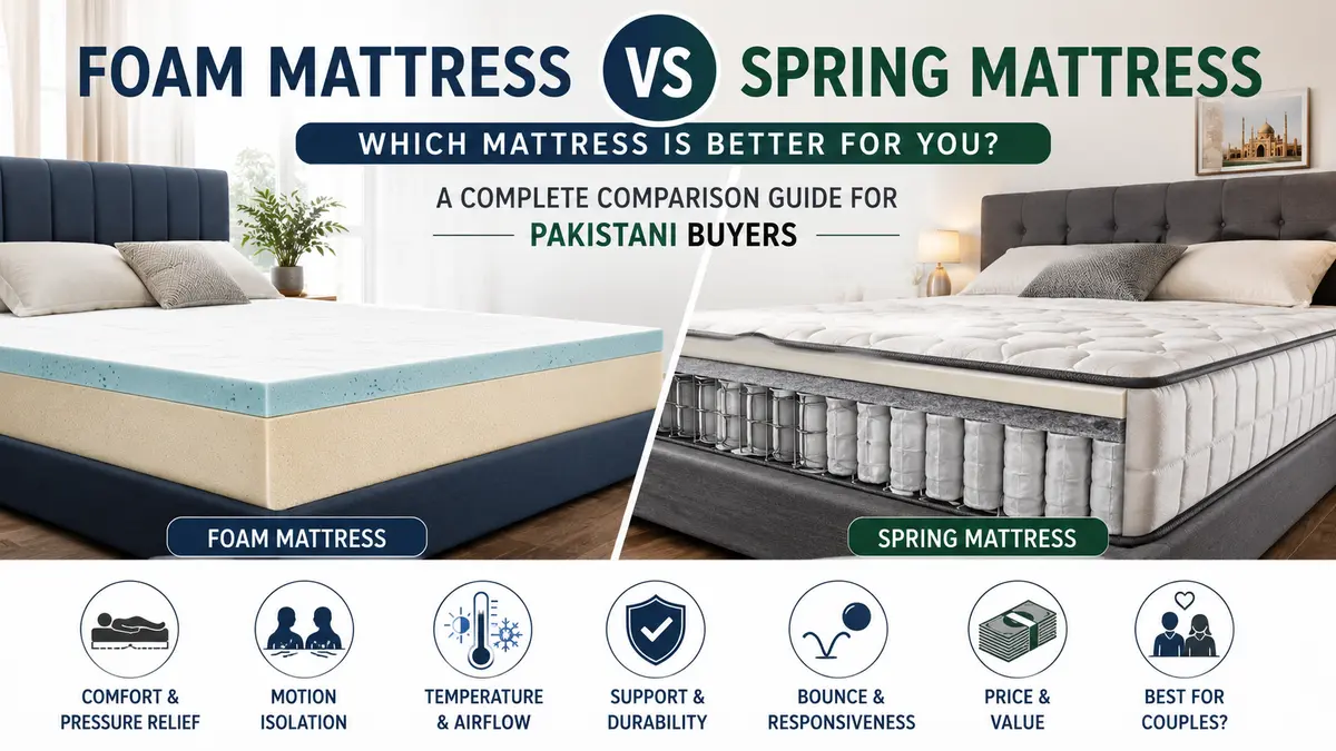 Foam Mattress vs Spring Mattress