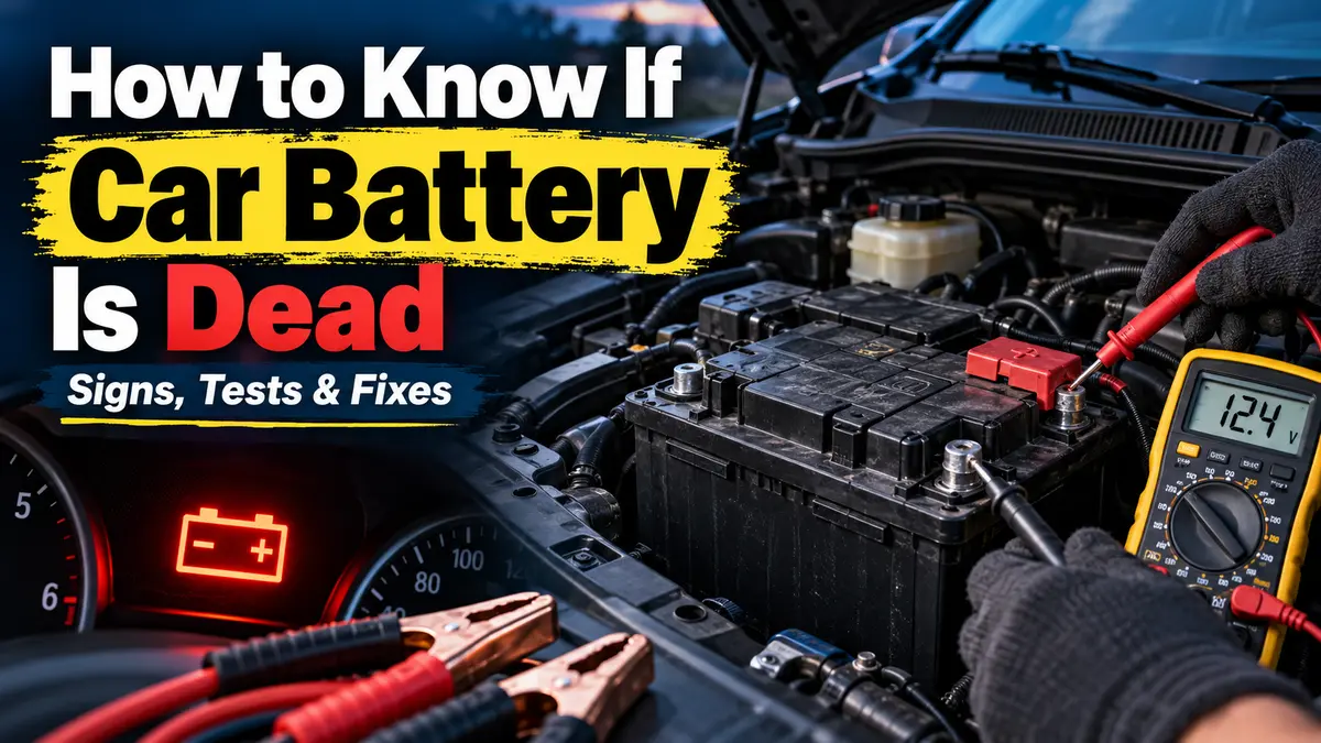 How to Know If Car Battery Is Dead: Signs, Tests & Fixes