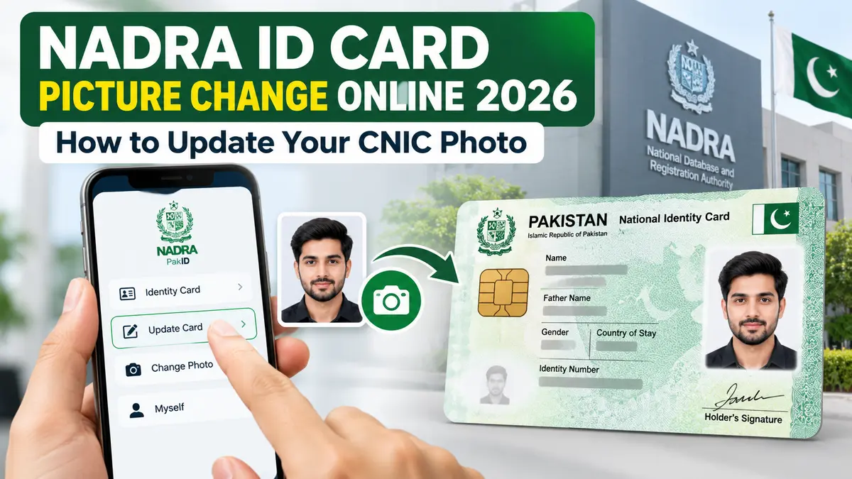 NADRA CNIC Photo Change Online Guide