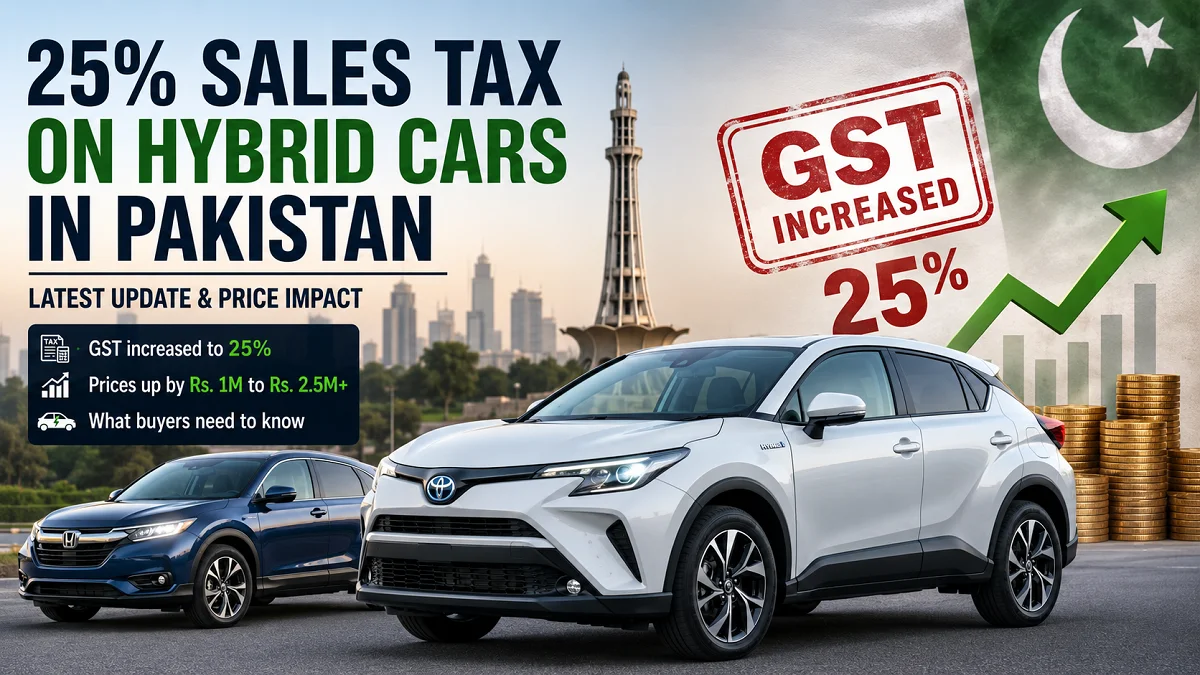 Govt Announced 25% Sales Tax on Hybrid Cars in Pakistan