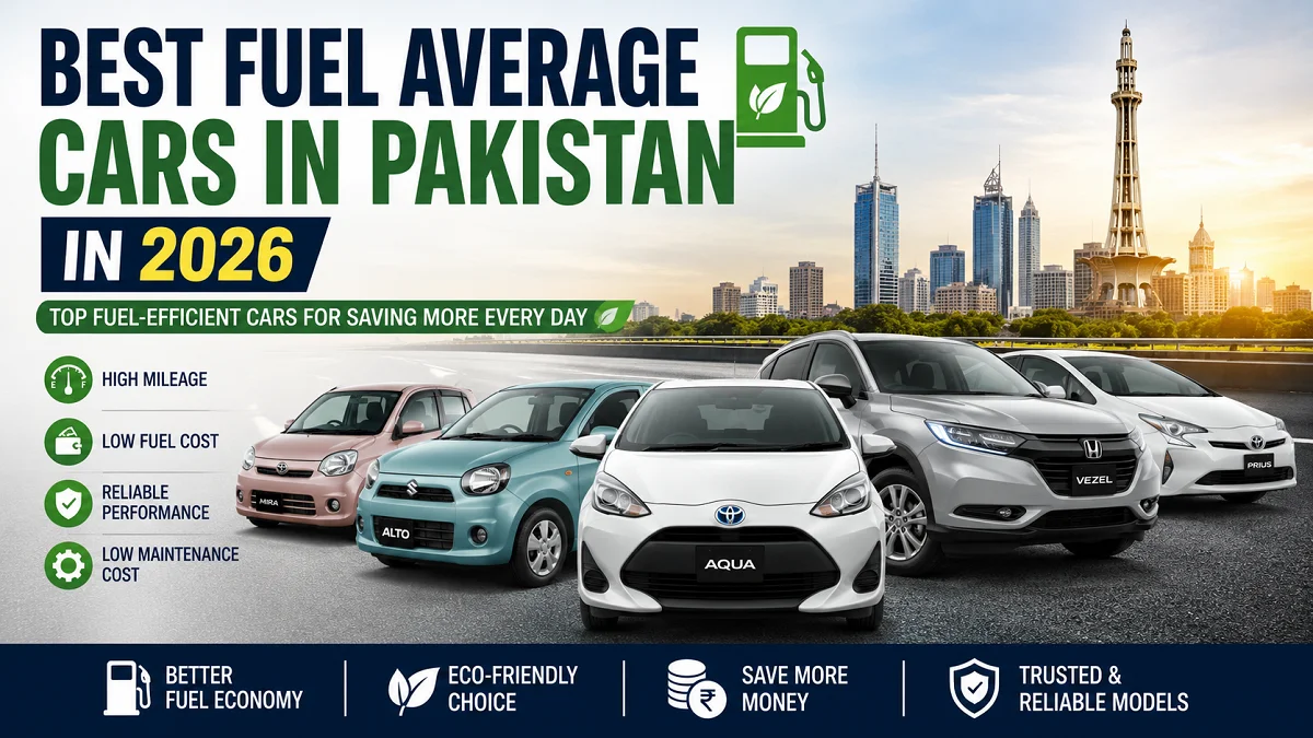 Best Fuel Average Cars in Pakistan 2026