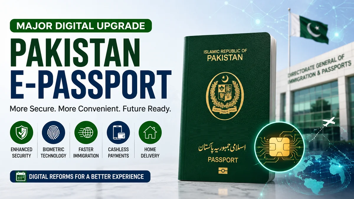 Pakistan e-Passport Govt Announces New Digital Upgrades