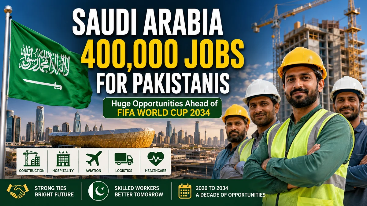 Saudi Arabia to Announce New 400,000 Jobs for Pakistanis