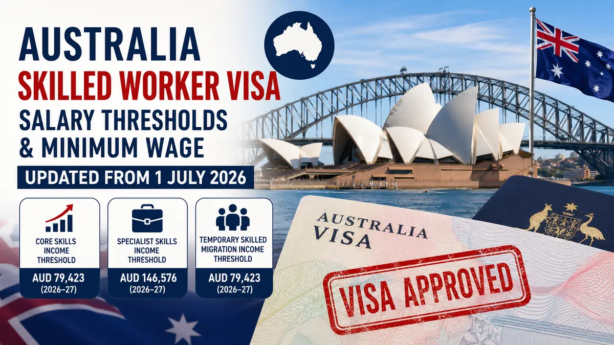Australia Skilled Worker Visa Salary Rules Updated 2026