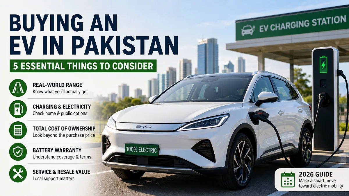 5 Important Things to Know Before Buying an EV in Pakistan