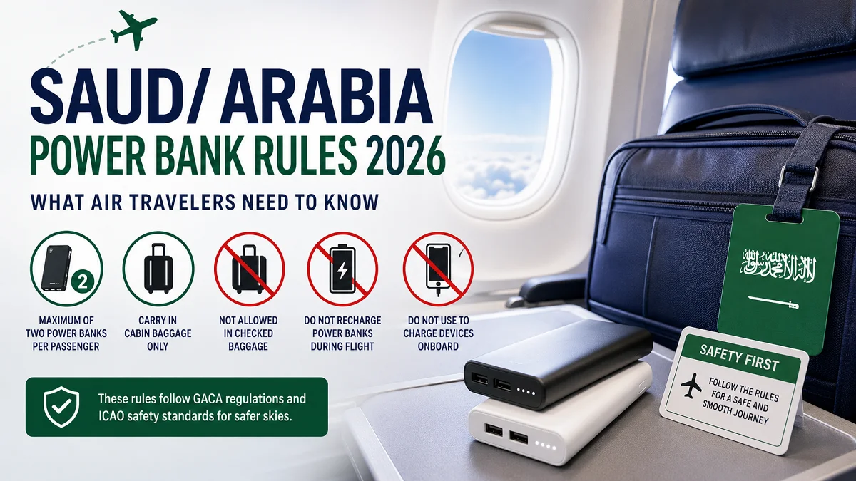 Saudi Arabia Power Bank Rules